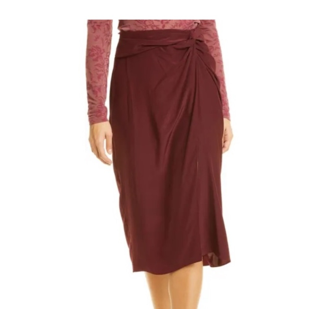 Rag & Bone Amber Twist Silk Skirt